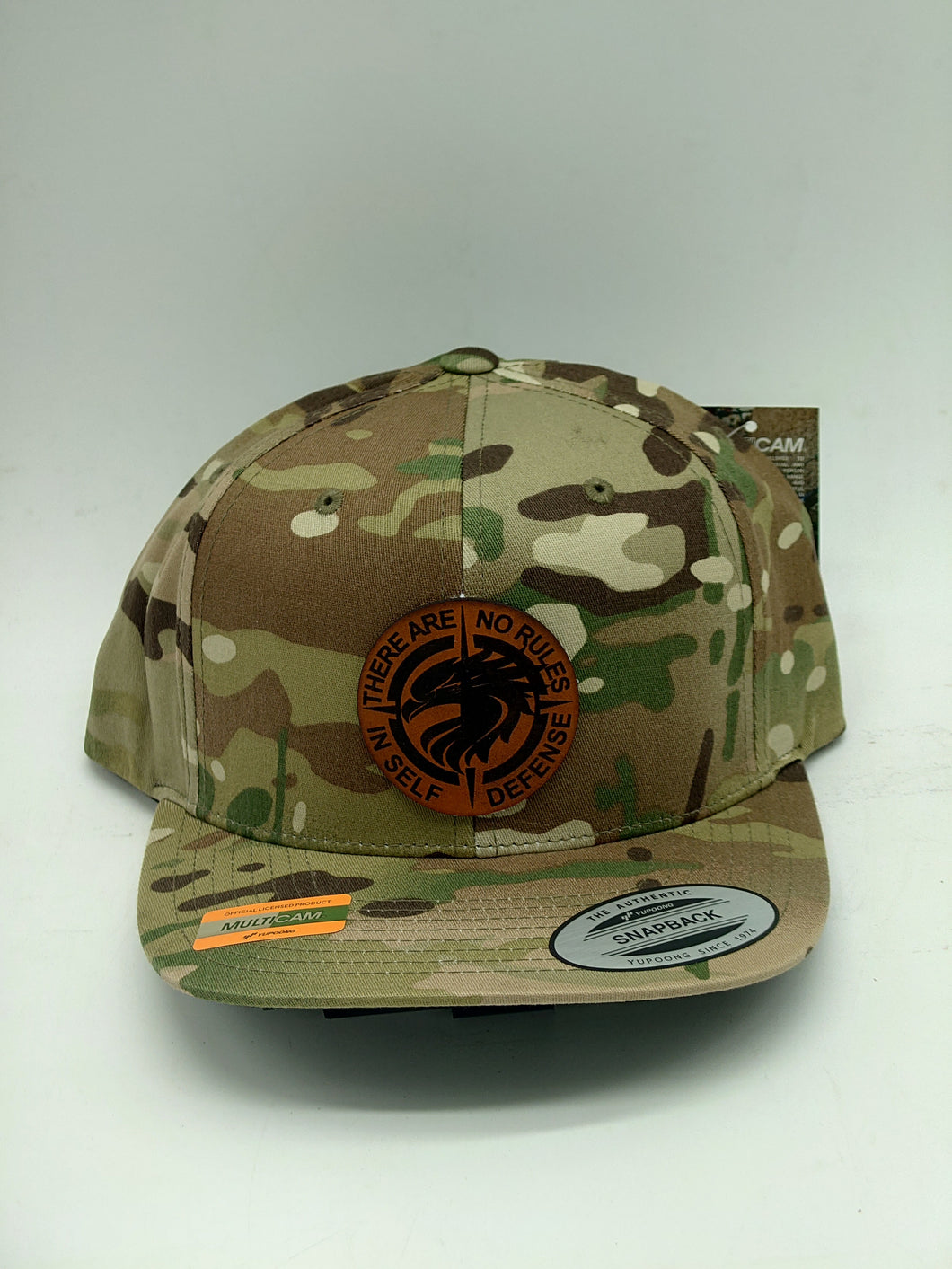 Leather Patch Multicam Hat - 